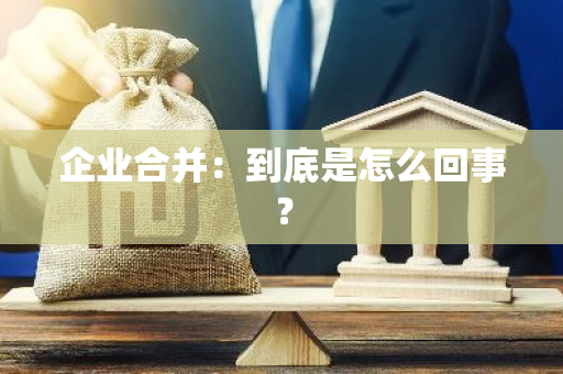 企业合并：到底是怎么回事？